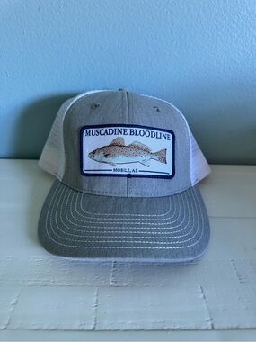 OFFICIAL Muscadine Bloodline Speckled Trout Trucker Hat Merch- Fishing Logo